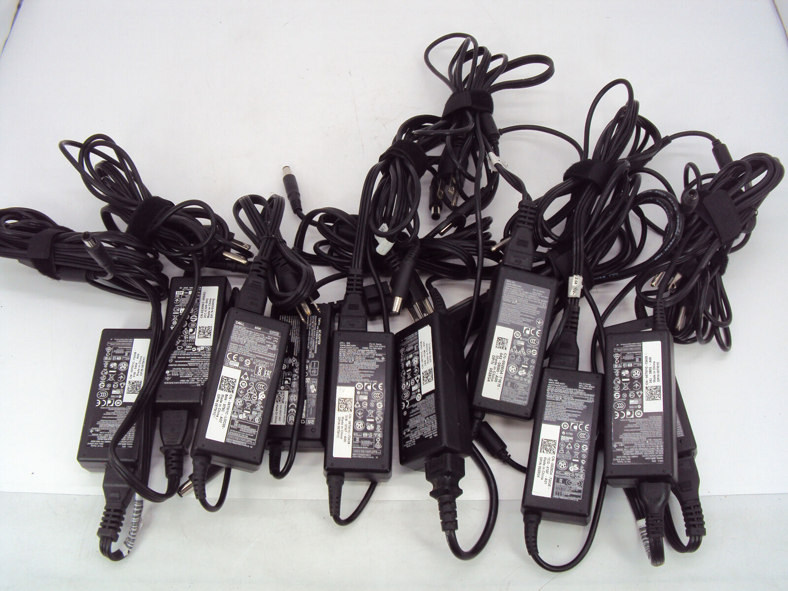 Lot of 10 Genuine Dell 19.5V 3.34A 65W PA-12 Power Supply Adapter 7.4mm/5.0mm Dell LA65NS2-01 HP-OQ065B83 DA65NM111-00 LA65NS0-00 FA065LS1-01