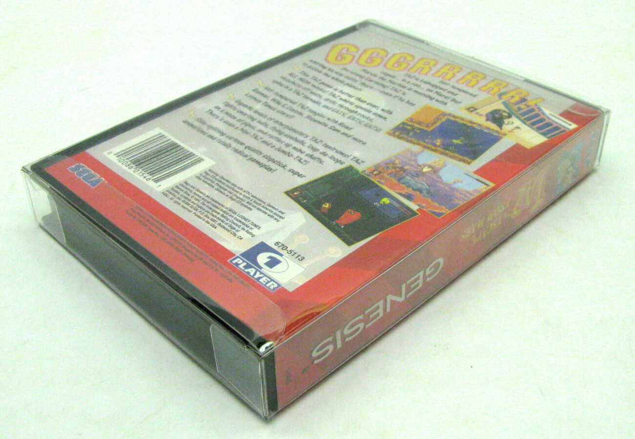 10x SEGA GENESIS CIB GAME - CLEAR PLASTIC PROTECTIVE BOX PROTECTOR SLEEVE CASE Dr. Retro Does Not Apply - фотография #4