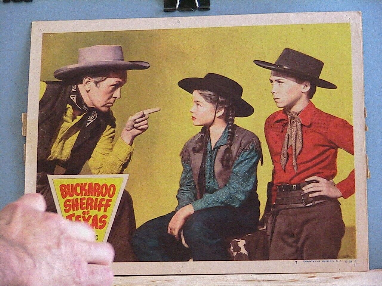 VINTAGE LOBBY CARDS-5-"BUCKAROO SHERIFF OF TEXAS"1951,ROUGH-RIDIN KIDS-TITLE + Без бренда - фотография #6
