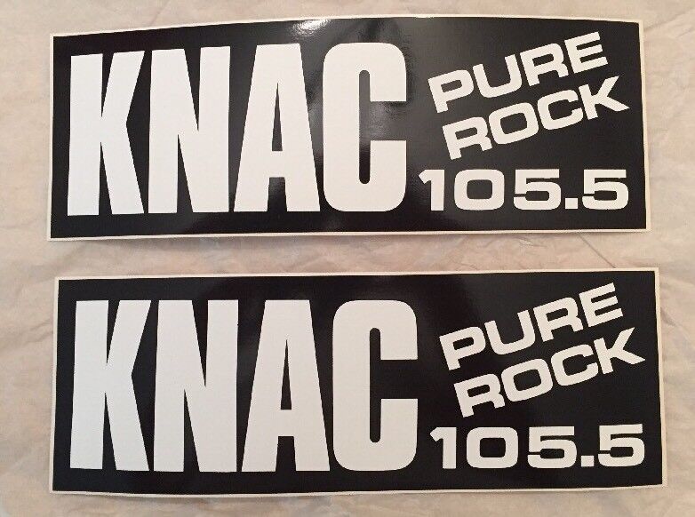 Brand New Pure Rock 105.5 KNAC Bumpersticker (2x Per Purchase) Без бренда