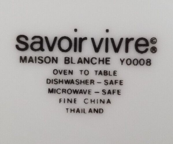 SAVOIR VIVRE MAISON BLANCHE SET OF 8 FLAT CUPS & SAUCERS WHITE OCTAGONAL Y0008 SAVOIR VIVRE Y0008 - фотография #8
