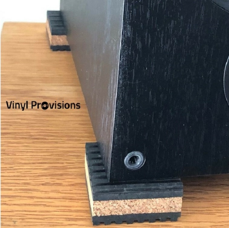 8-Pack Anti Vibration Pads 2" x 2" x 7/8" Cork Audio & Turntable Isolation Feet Vinyl Provisions - фотография #6