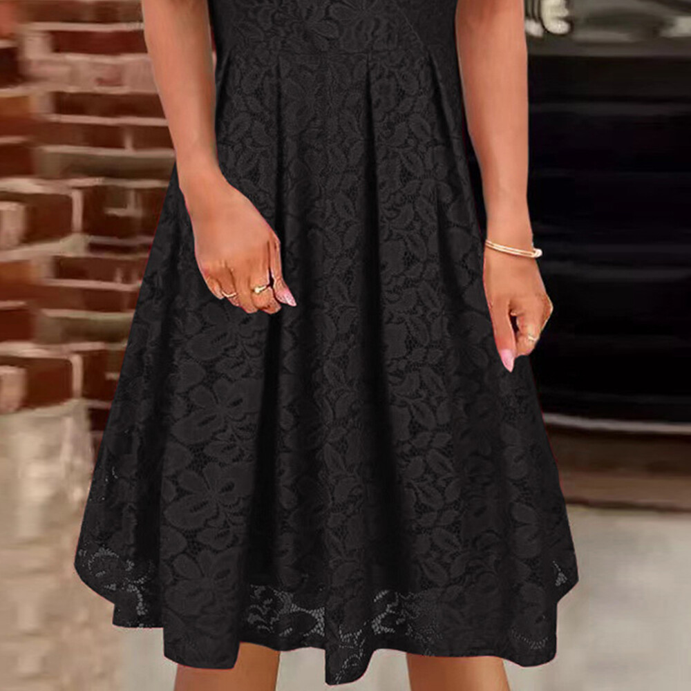 Women's Sexy V Neck Tank Midi Dress Lady Casual Lace Sleeveless Party Dresses US Unbranded Does Not Apply - фотография #16