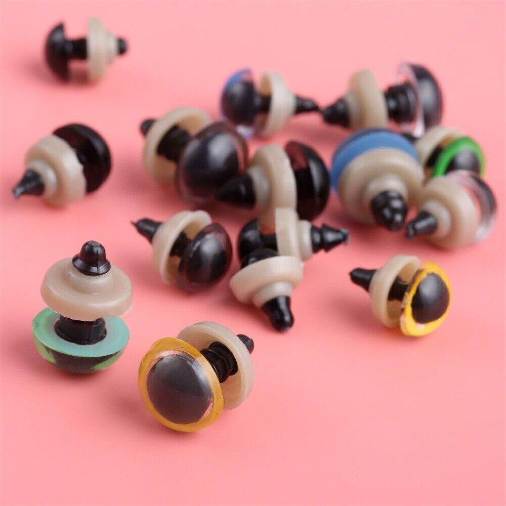 150Pcs 6mm-12mm Animal Safety Eyes Handmade Doll Puppet Plastic Eyes Multicolor Unbranded Does Not Apply - фотография #7