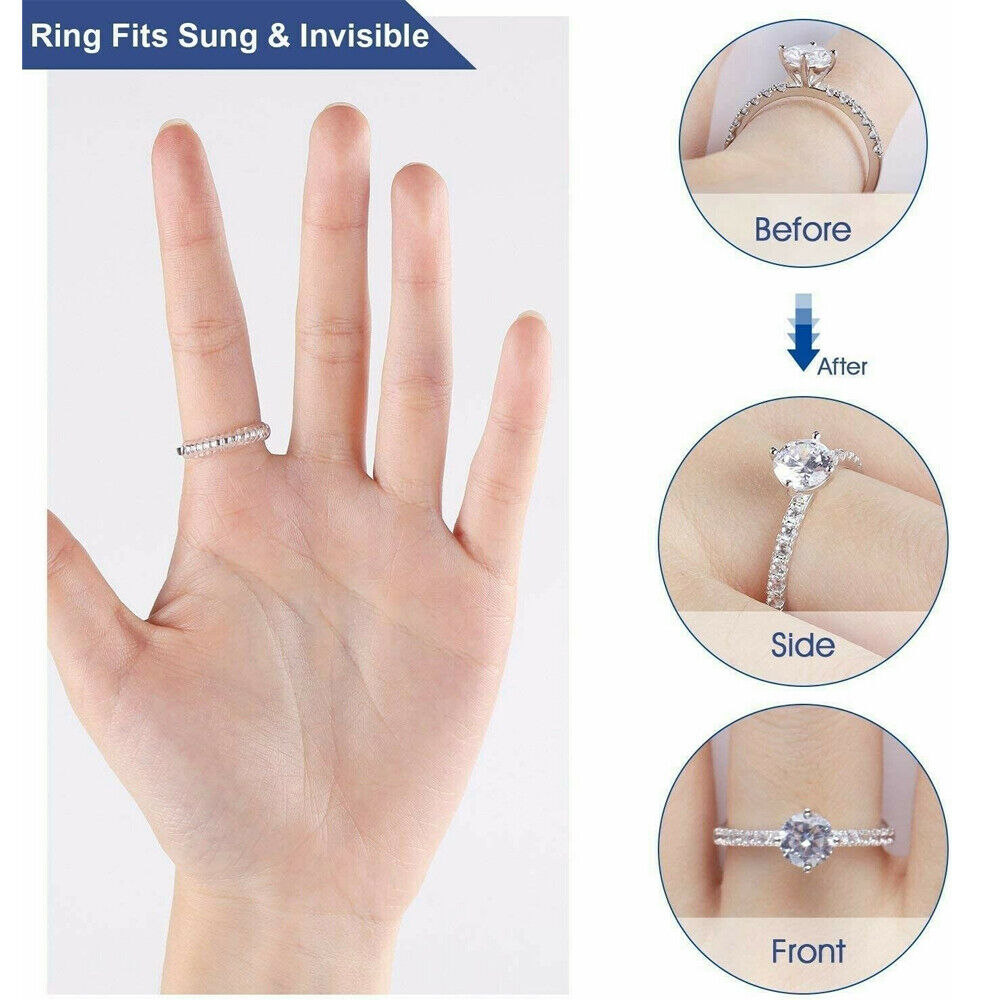 16Pcs Ring Size Adjuster Invisible Clear Ring Sizer Jewelry Fit Reducer Guard Unbranded Does not apply - фотография #4