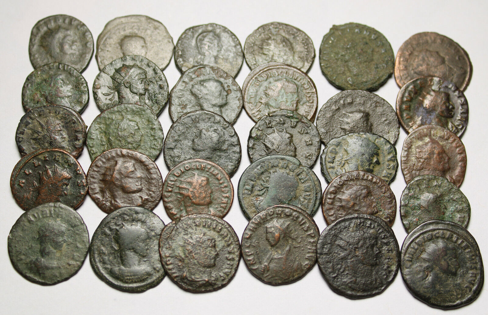 Lot of 3 Rare original Ancient Roman Antoninianus coins Probus Aurelian Claudius Без бренда - фотография #5