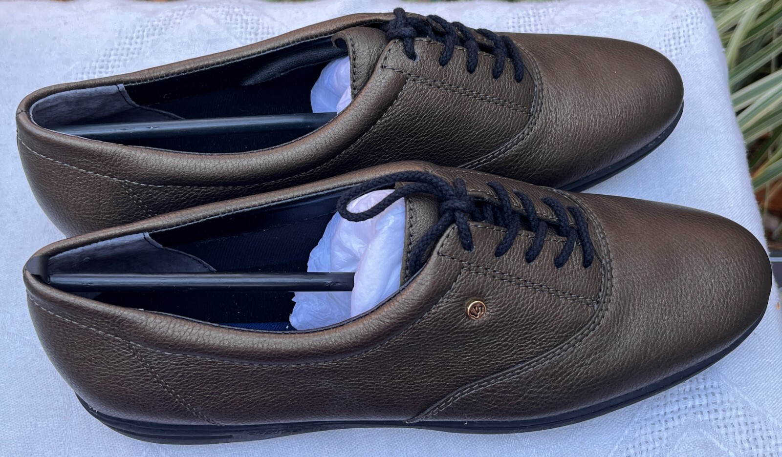 Easy Spirit NEW Motion Walking Shoe Old Gold Brown Leather 9 N Sneaker in Box Easy Spirit Easy Spirit Motion - фотография #6