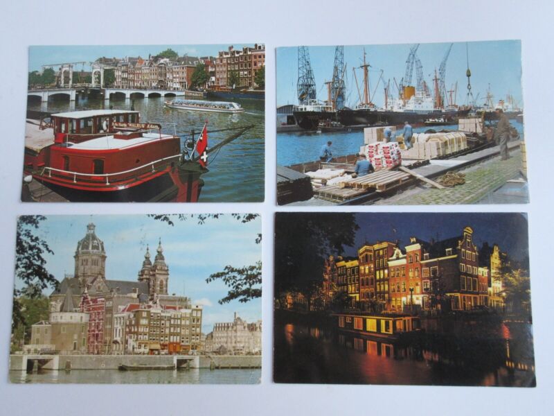 Lot of 22 Amsterdam / HOLLAND Vintage Postcards -  Unused - Continental Size Без бренда - фотография #2