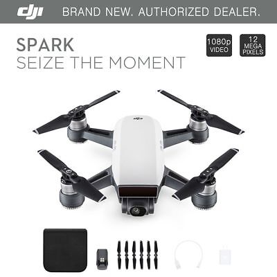 DJI Spark Alpine White Quadcopter Drone - 12MP 1080p Video DJI CP.PT.000731