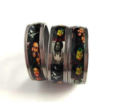 25pcs Bob Marley Stainless Steel rings Wholesale Men Fashion Jewelry Lots Unbranded - фотография #4