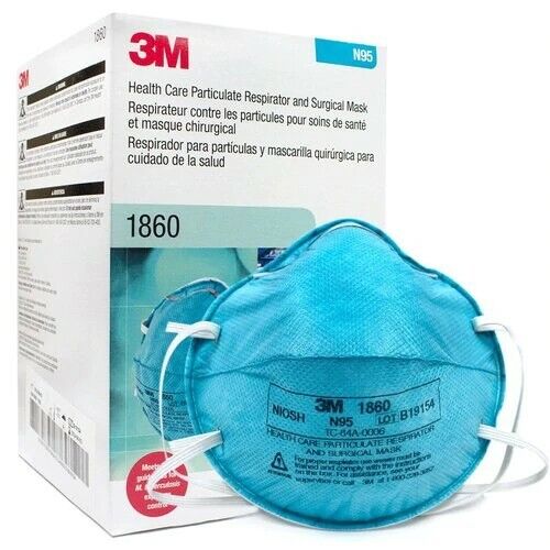 *20-Pieces* 3M N95 Health Care Particulate Respirator Surgical Face Mask 1860 3M 3M 1860 - фотография #2