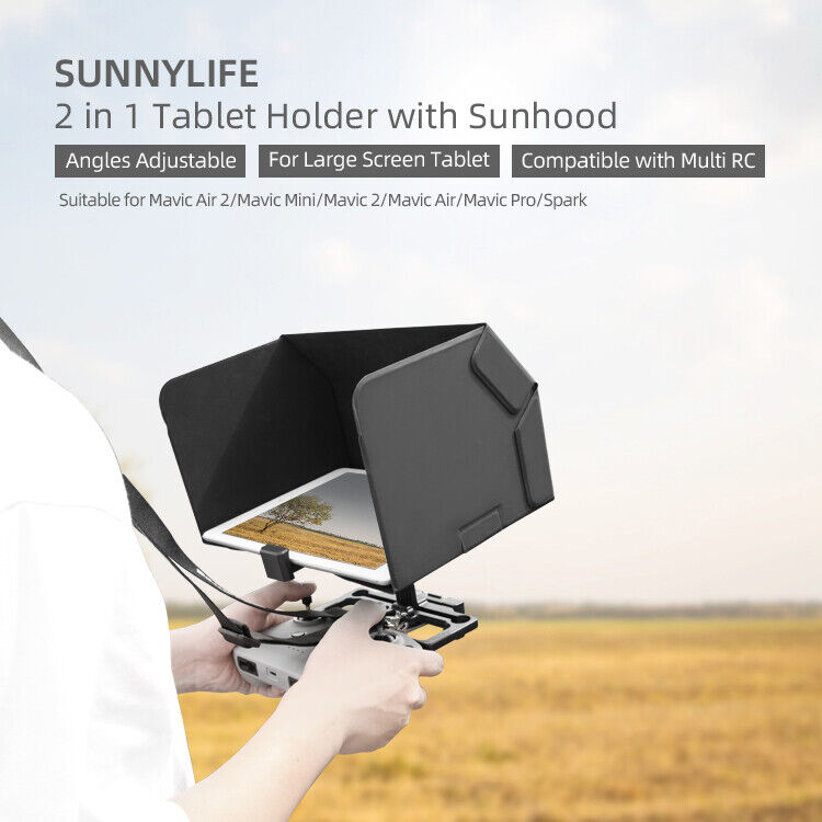 Tablet Holder Sun Hood Neck Strap + Remote Kit for Mavic Air 2 SunnyLife Does Not Apply