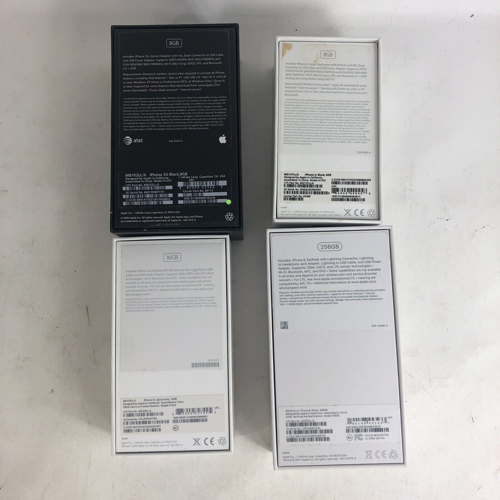 Lot of 9 Empty Boxes for 4 iPhones 1 iPad 2 1 MacBook Pro Apple TV HD Airpods  Apple N/A - фотография #11