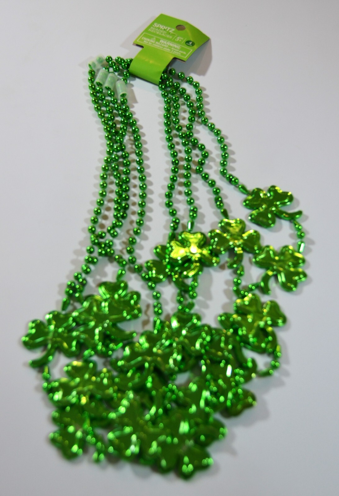 11 Piece St Patricks Day Party Pack Headbands Boa And Shamrock Necklaces Small Seasons, Spritz - фотография #7