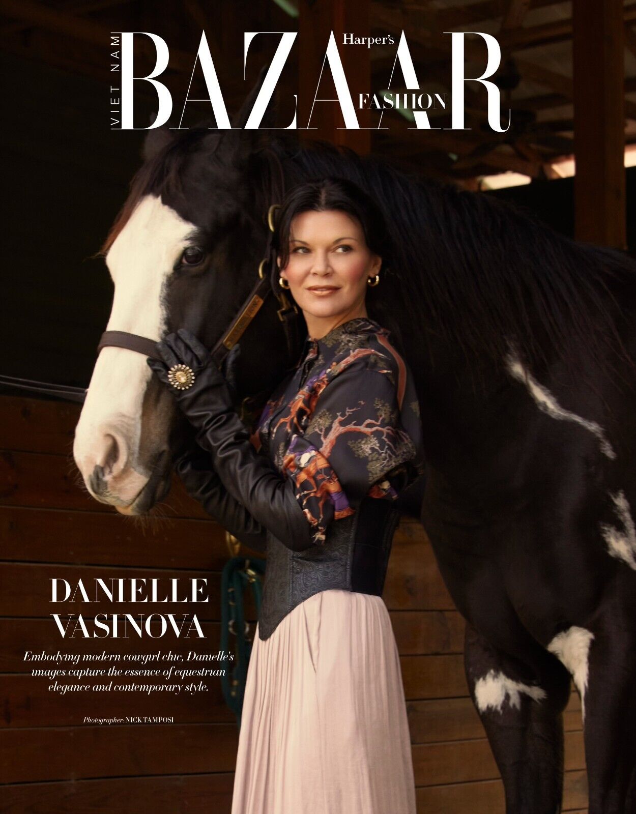 Danielle Vasinova Harper's Bazaar Magazine Cover Print Без бренда