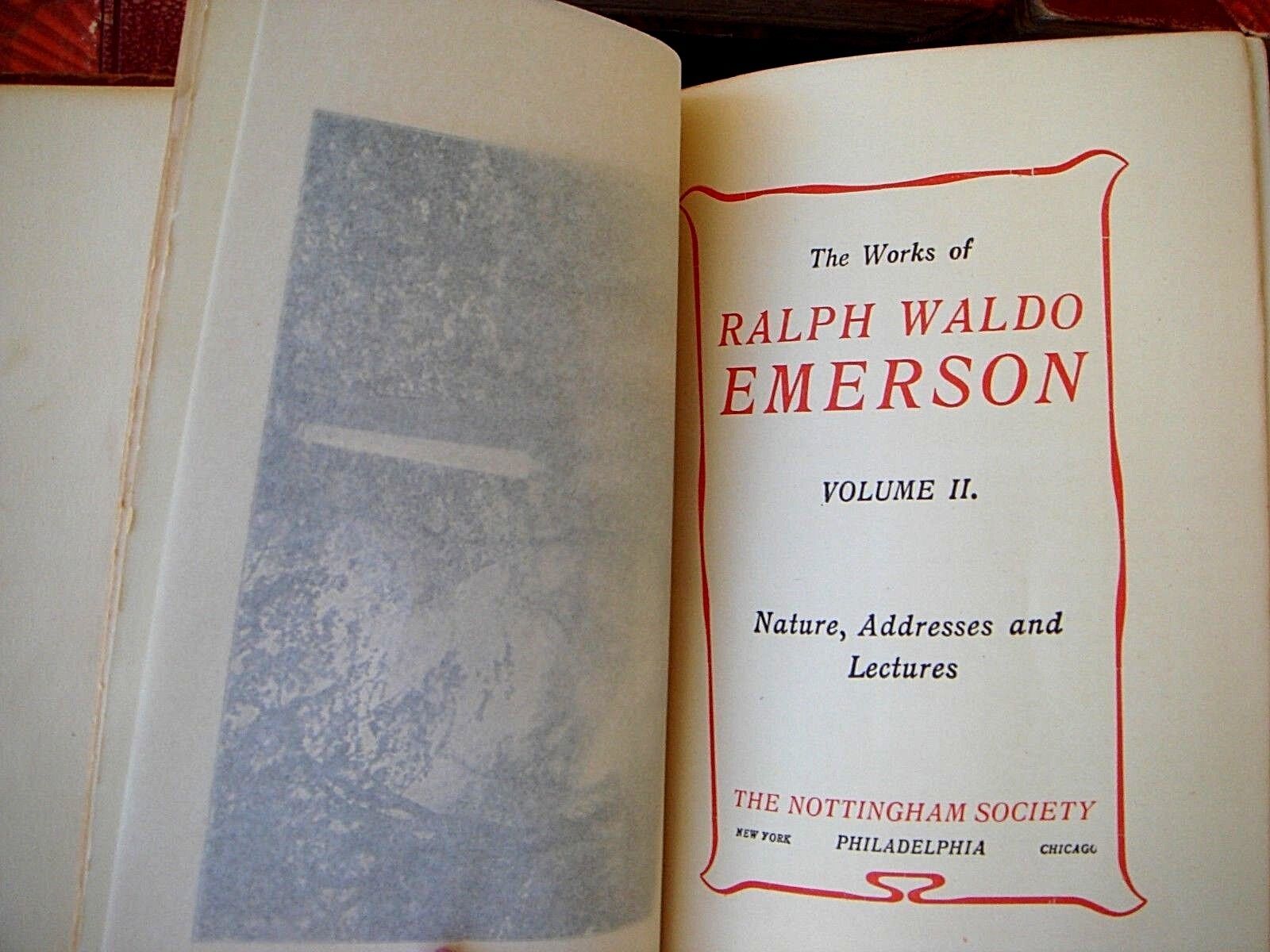 Works Of Ralph Waldo Emerson Antique Books Limited Edition Deluxe Rare Society Без бренда - фотография #7