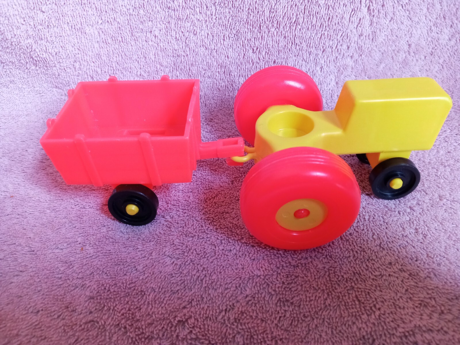 Fisher Price Vtg Little People Tractor Cart Farmer Dog Mix  Lot 5 p Farm #915 EU Fisher-Price - фотография #2