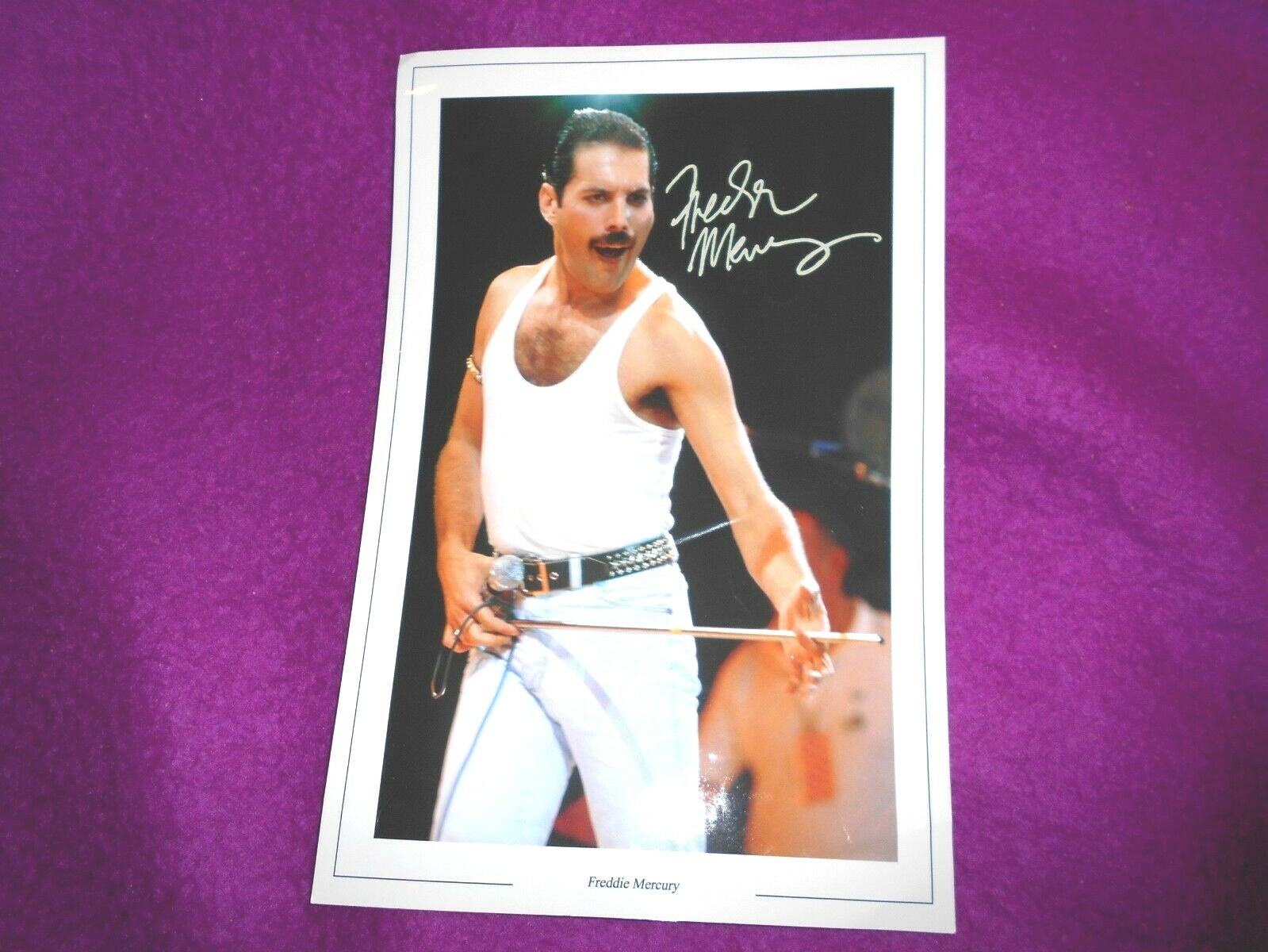 FREDDIE MERCURY, QUEEN SIGNED 8" x 10" PHOTO & C.O.A. limited edition 73 only    Без бренда