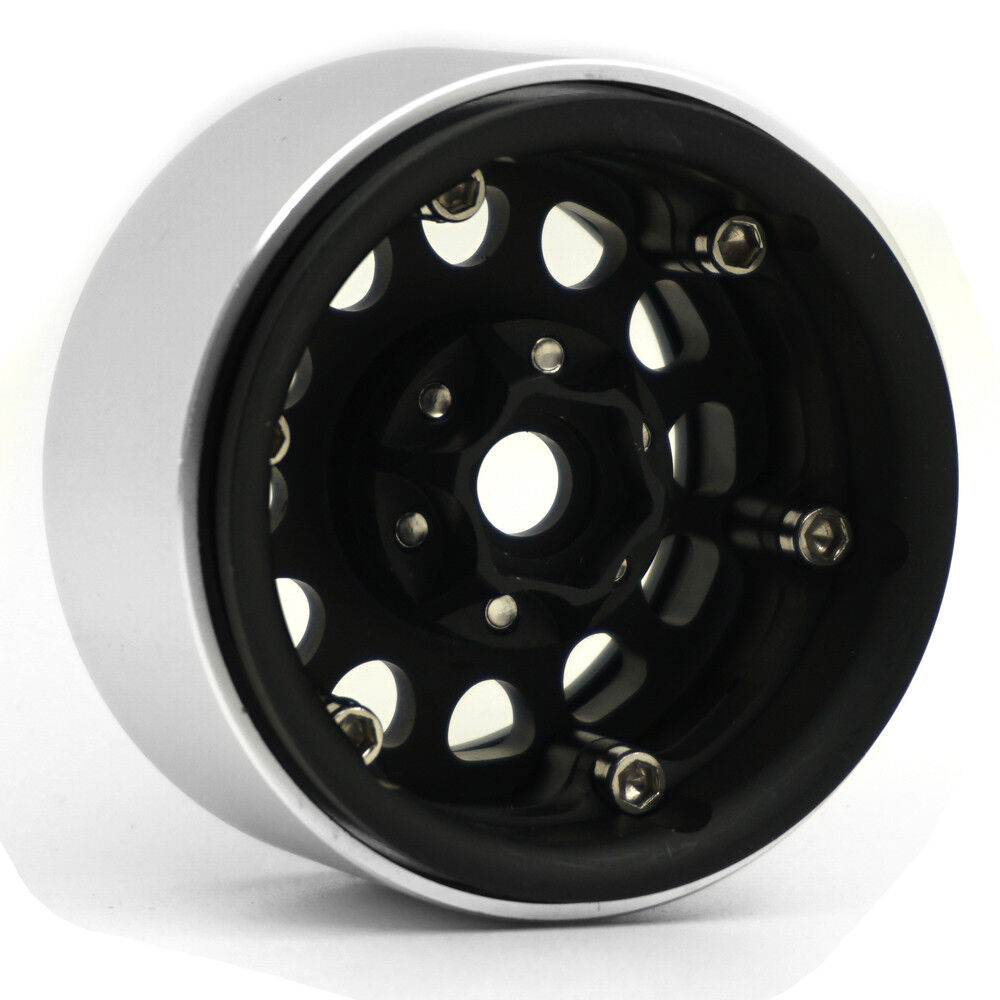 4Pcs 1.9" Metal Beadlock Wheel Rims for 1/10 RC Crawler SCX10 TRX-4 D90 90046 US AXSPEED Does not apply - фотография #10