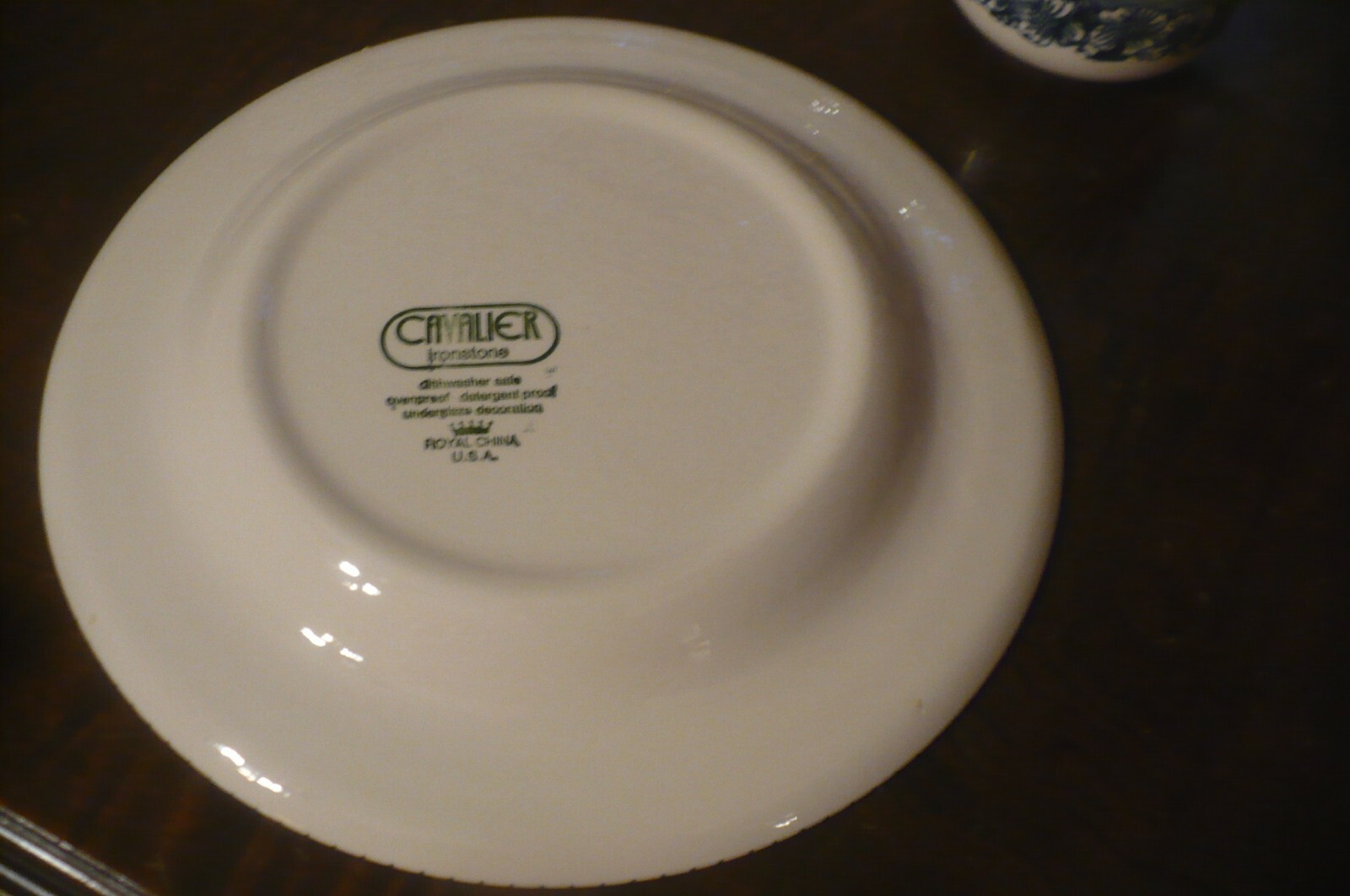 Royal China Cavalier Ironstone Colonial Heritage USA 5 PC Place Setting Royal China - фотография #9