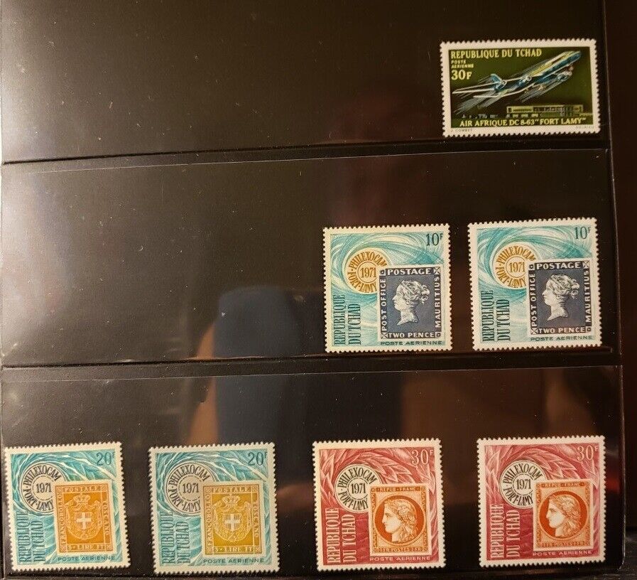 Chad Airmail Stamps Lot of 51 (including C84) - MNH - see details for list Без бренда - фотография #3