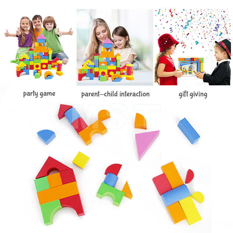 Foam Building Blocks for Kids 12 Pcs Blocks Gift Playset for Toddler Stack Toys Mini Tudou - фотография #5
