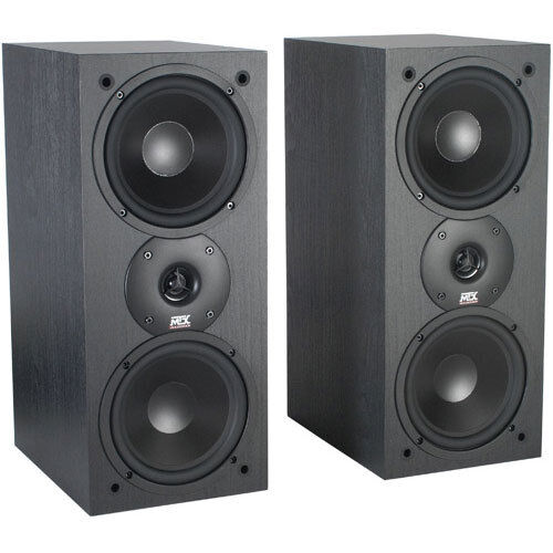 NEW (2) MTX 6.5" Bookshelf Dual Stereo Speakers.Home Audio Monitor Pair.8ohm. MTX monitor60i.6.5inch MTM.6.5in altavoz