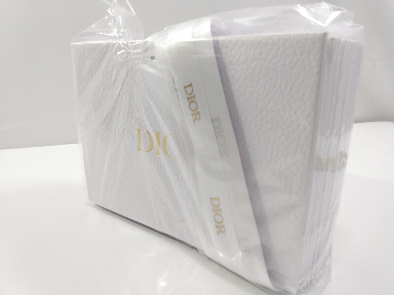 Lot Of 10 DIOR Designer White Pebble Textured Gift Bag's With Ribbon 8" Wide NEW Dior does not apply