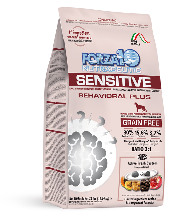 Forza10 Sensitive Behavioral Plus for Dogs - 25 lb bag Forza10