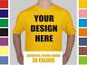 50 Custom Screen Printed T-Shirts 1 side/2 colors OR 1 color/2 sides- $6.25 each Без бренда
