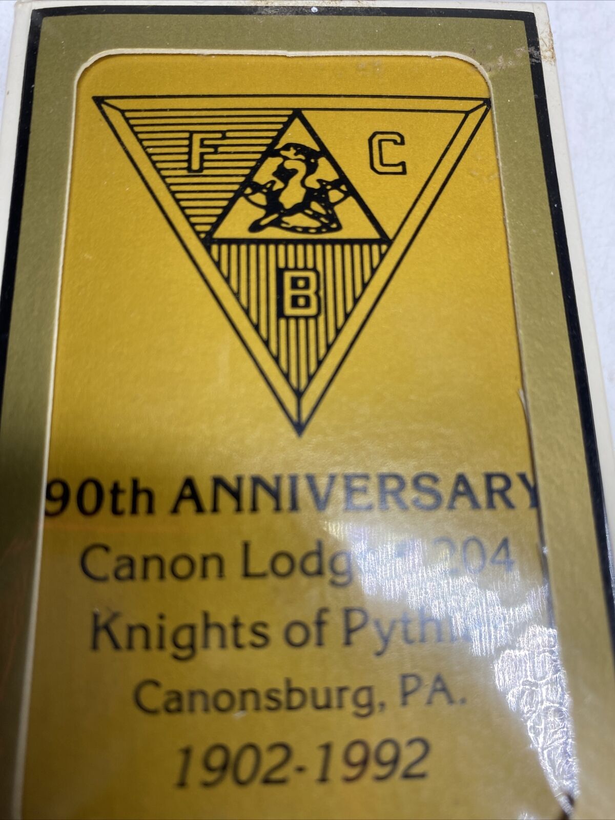 Vintage Knights of Pythias Deck of Bridge Playing Cards (Canonsburg, PA) Sealed Без бренда - фотография #5