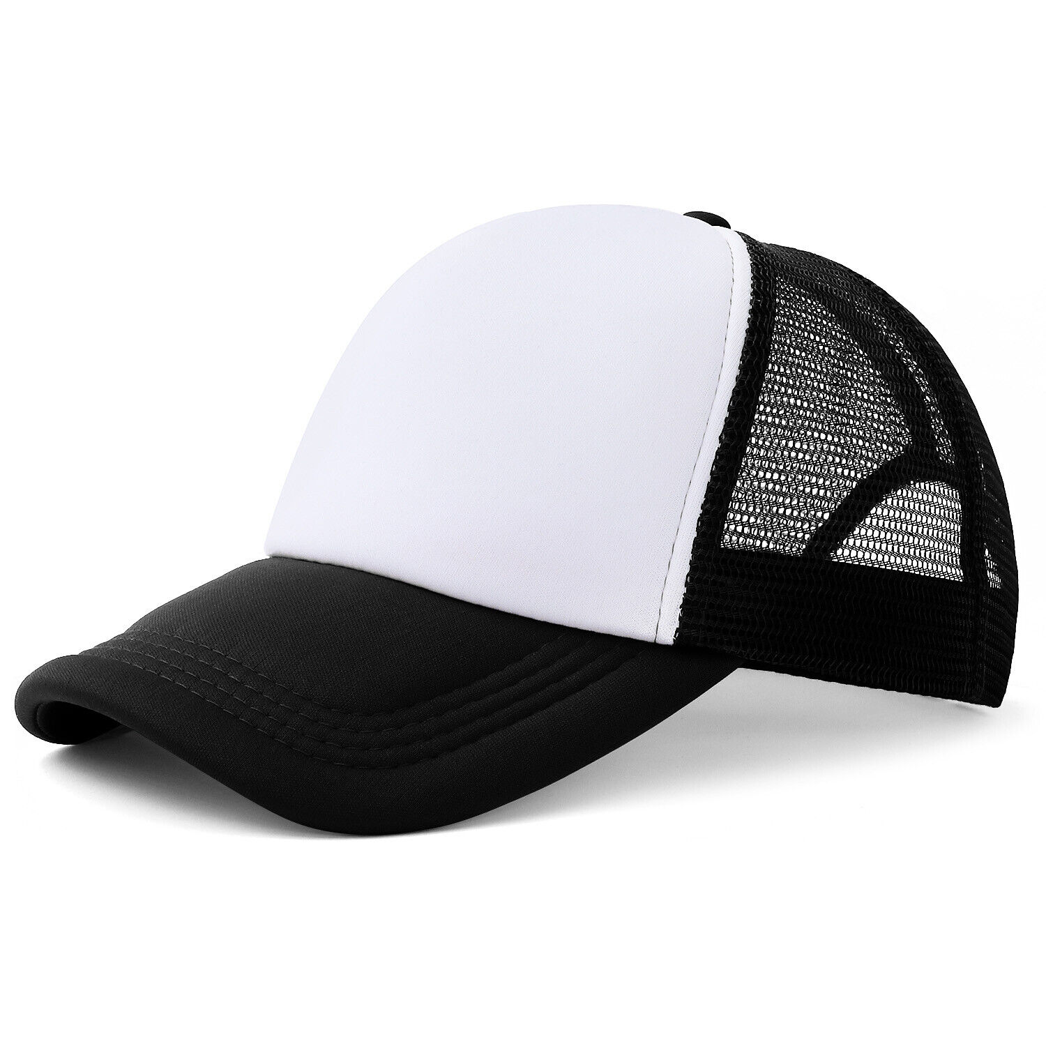 US Stock 10pcs Polyester Mesh Baseball Cap Hat Gray for Sublimation Printing QOMOLANGMA 0163002104806 - фотография #2