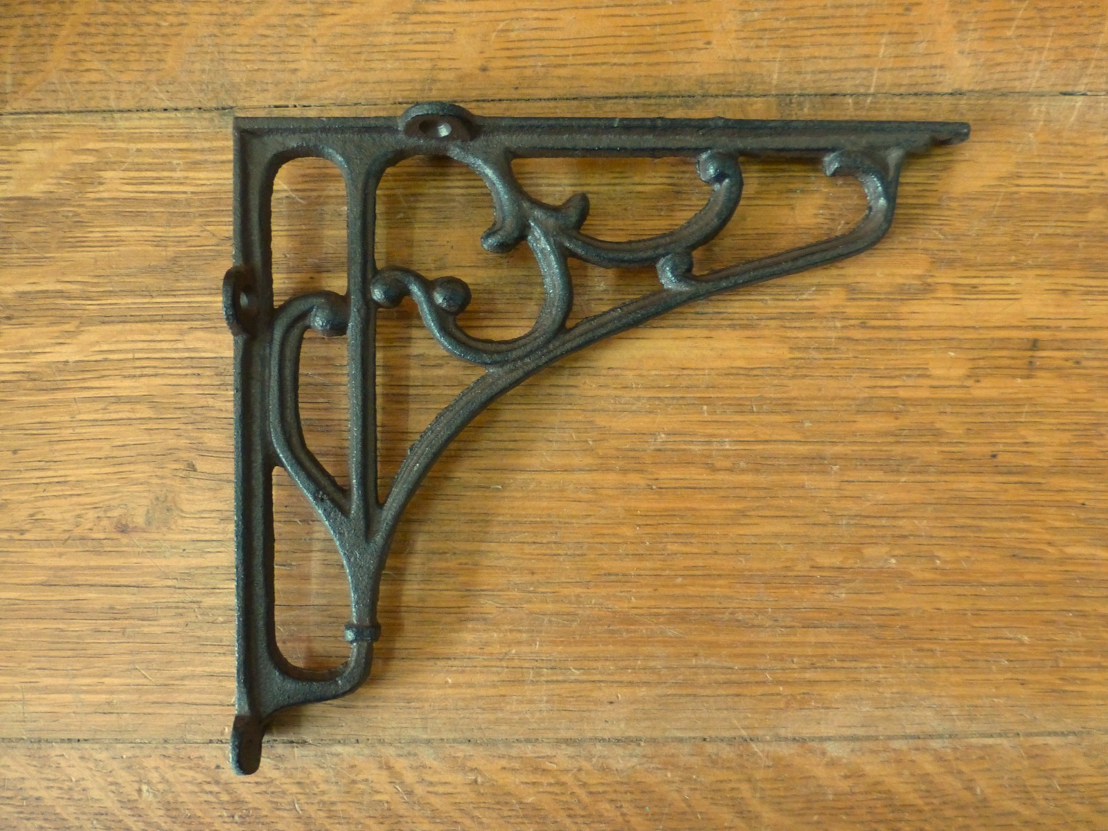 8 LARGE BROWN ANTIQUE-STYLE 8" SHELF BRACKETS CAST IRON rustic garden SCROLL Без бренда - фотография #2