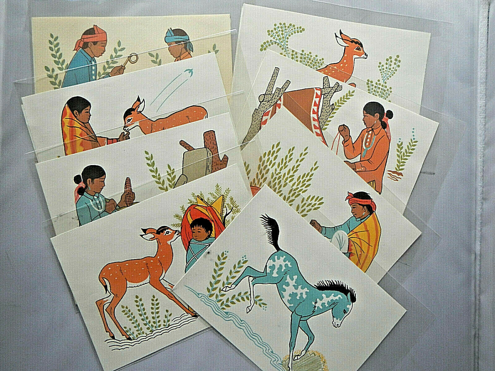 Cards - Greeting Cards - Navajo Art Cards - Harrison Begay Art - Tewa Enterprise Без бренда