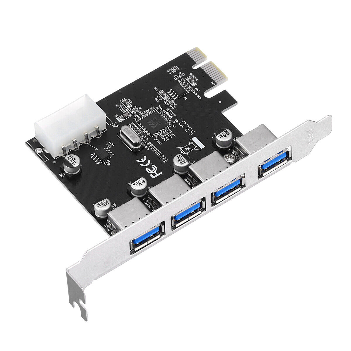 4-Port 5Gbps PCI-E Express to USB 3.0 Controller Expansion Card Adapter for PC Unbranded Does not apply - фотография #9
