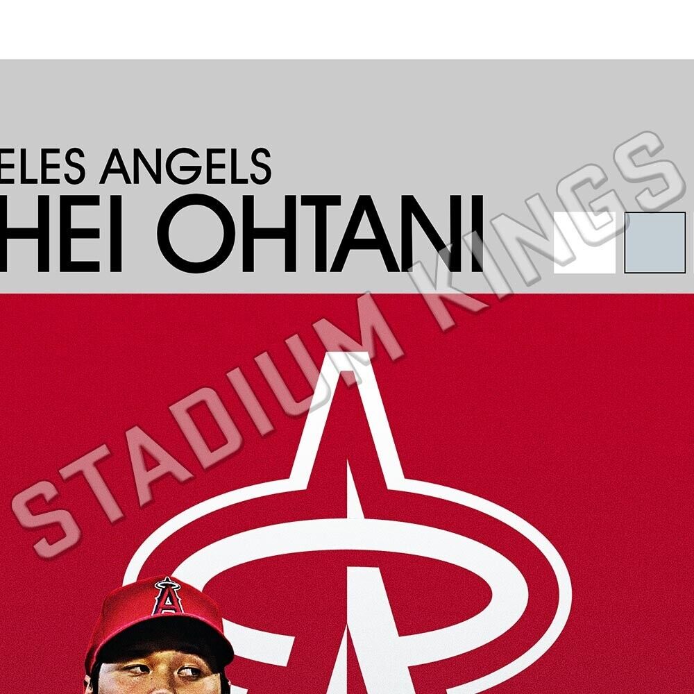 Los Angeles Angels Shohei Ohtani Vintage Design Wall Art Poster - 11x17 in. Stadium Kings - фотография #7