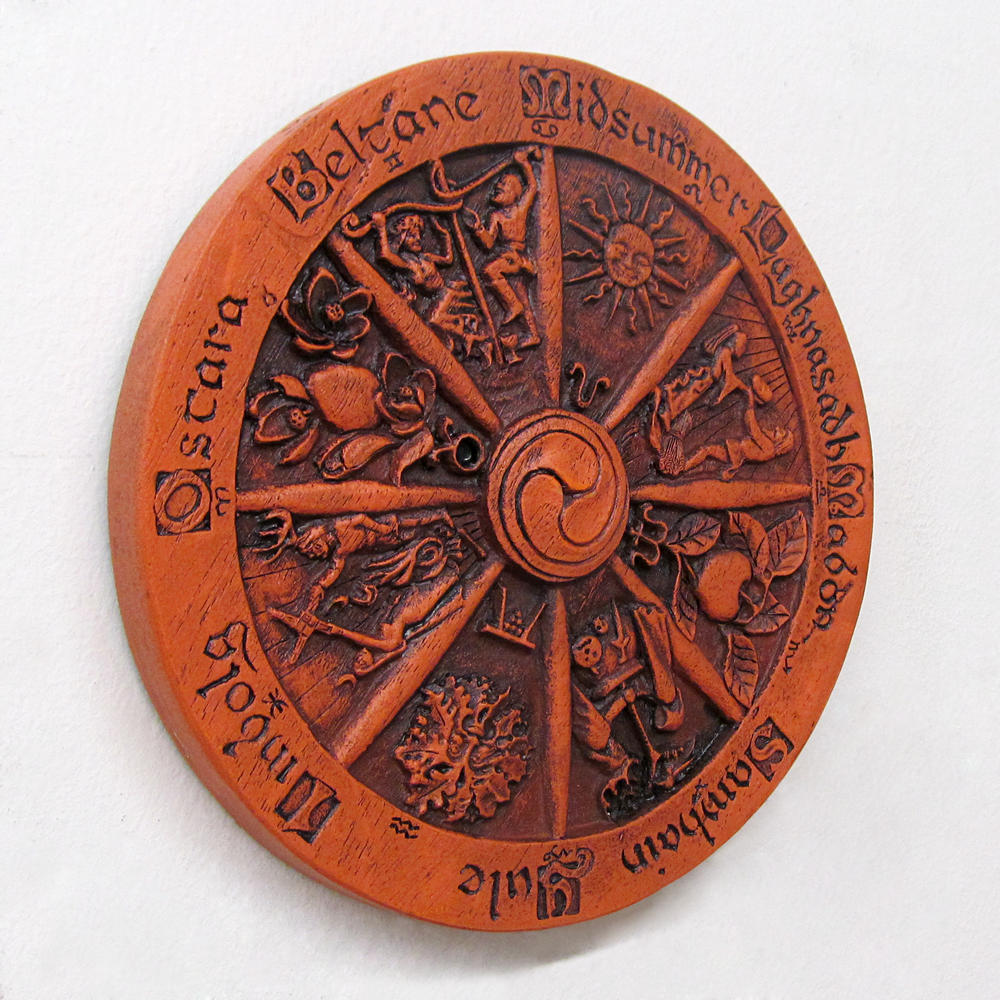 Small Wheel of the Year Plaque - Dryad Design - Wiccan Pagan Sabbats Wall Decor Dryad Design - фотография #3