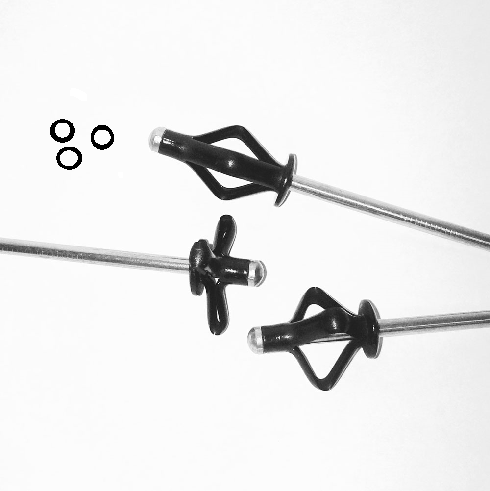 50 Kayak Tri Bulb Rivets ALUMINIUM 3/16 Grip Rivet BLACK Pop Rivet MARINE O-RING LS CORP LS-50 - фотография #3