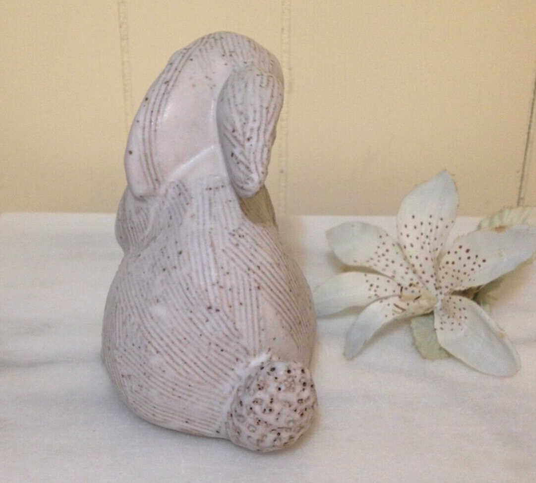 Pottery DAISY WHITE BUNNY RABBIT NEW SO SWEET ADORABLE FOR ANYTIME Daisy - фотография #4