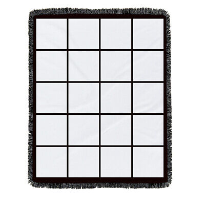 2PCS CALCA 40"x 60" Sublimation Flannel Fringe Blanket with 20 Printable Panels CALCA 6680003397200 - фотография #8