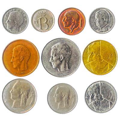 10 DIFFERENT BELGIUM COINS. FRANCS, CENTIMES. OLD COLLECTIBLE MONEY 1948-2001 Hobby of Kings - фотография #2