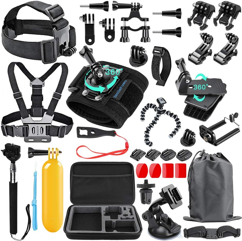Essentials Accessories Kit for Hero 5/4/3/2/1 Session Hero LCD 18-In-1 Black SmilePowo - фотография #2