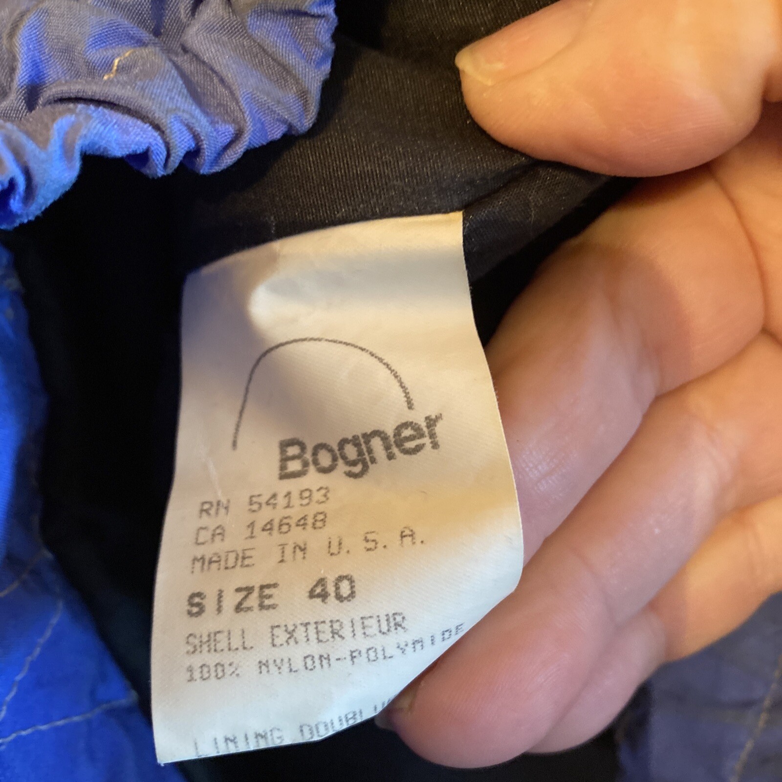 Bogner Mens Ski Jacket Rust Blue and Black size 40 Bogner - фотография #7