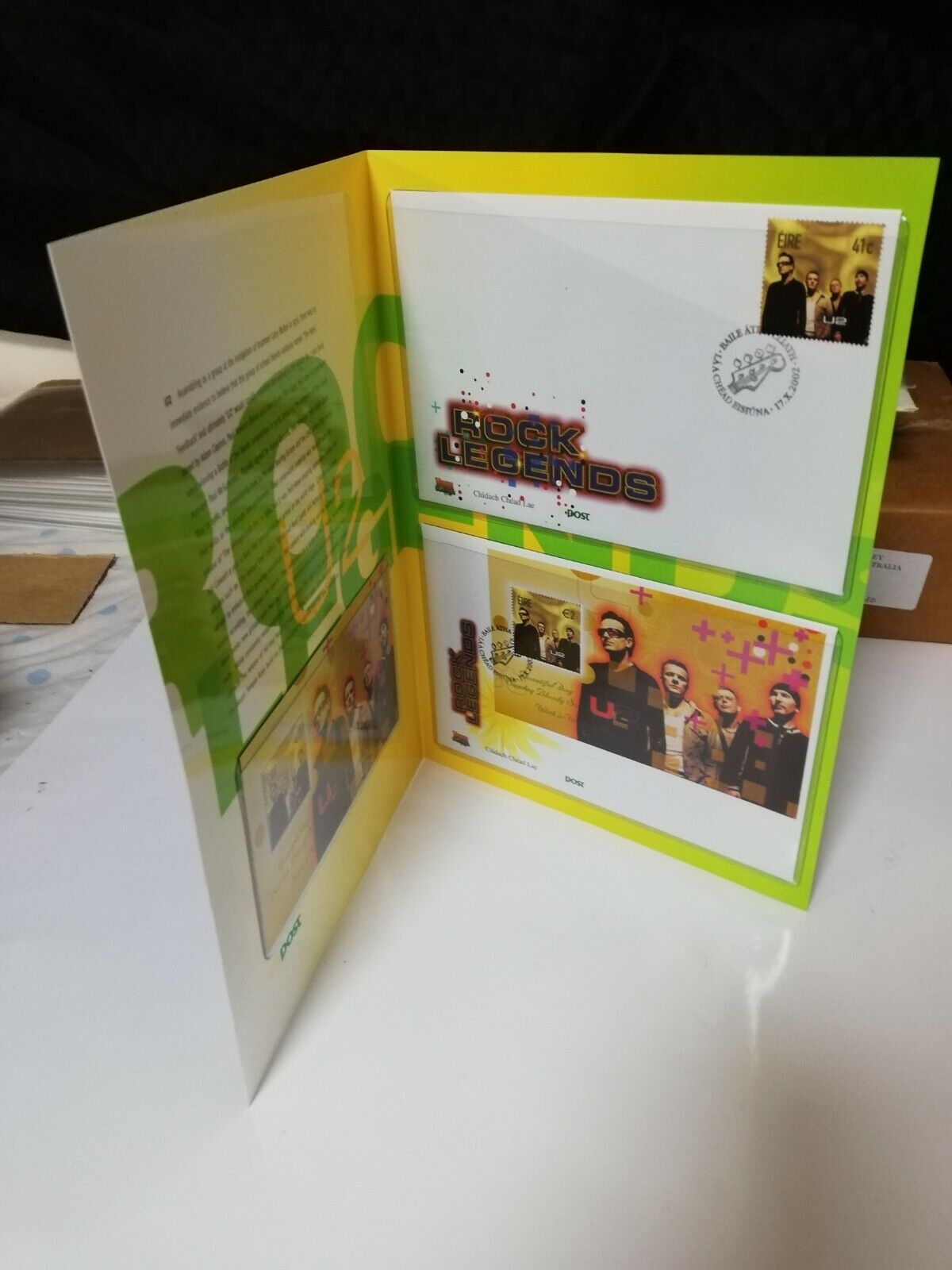 U2 Postage Stamps Irish "An Post" complete set  2002 + BONUS U2 Comic RARE Без бренда - фотография #3