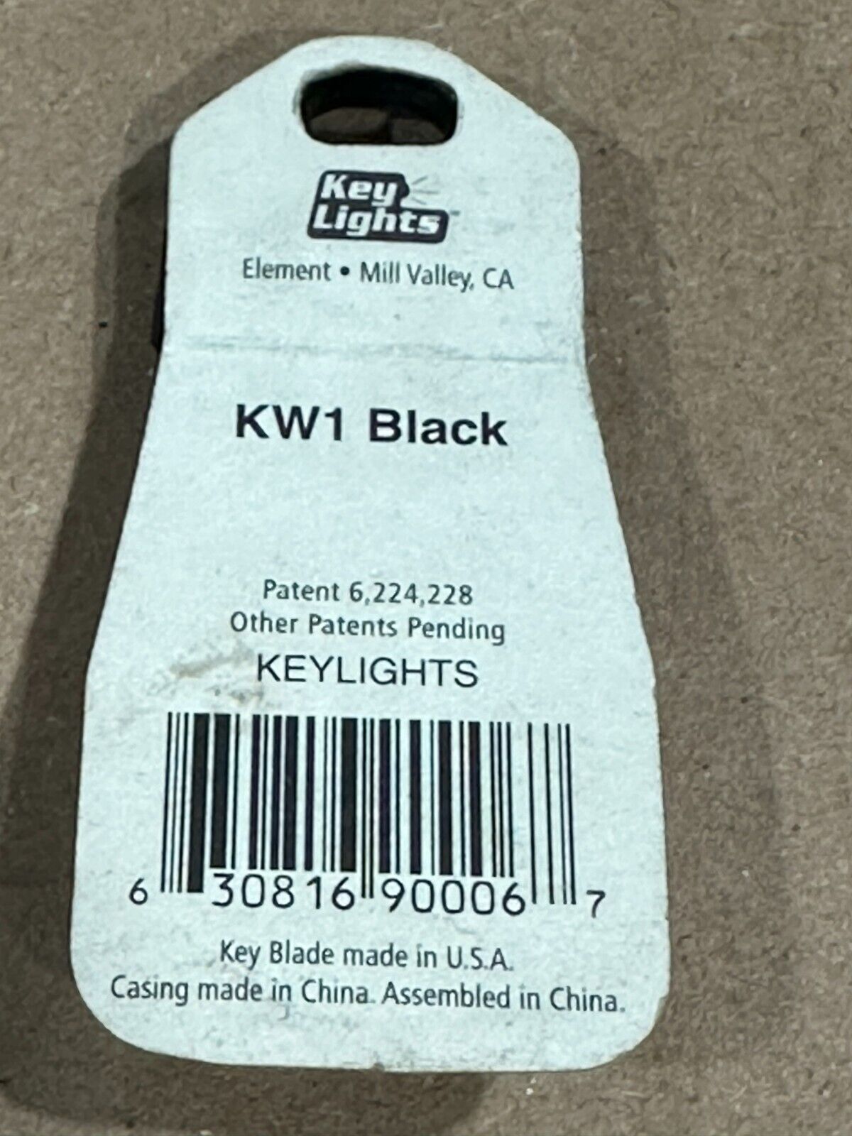 Key Light KW1 Light Up Key Blank Black KeyLights KW-1 - фотография #2