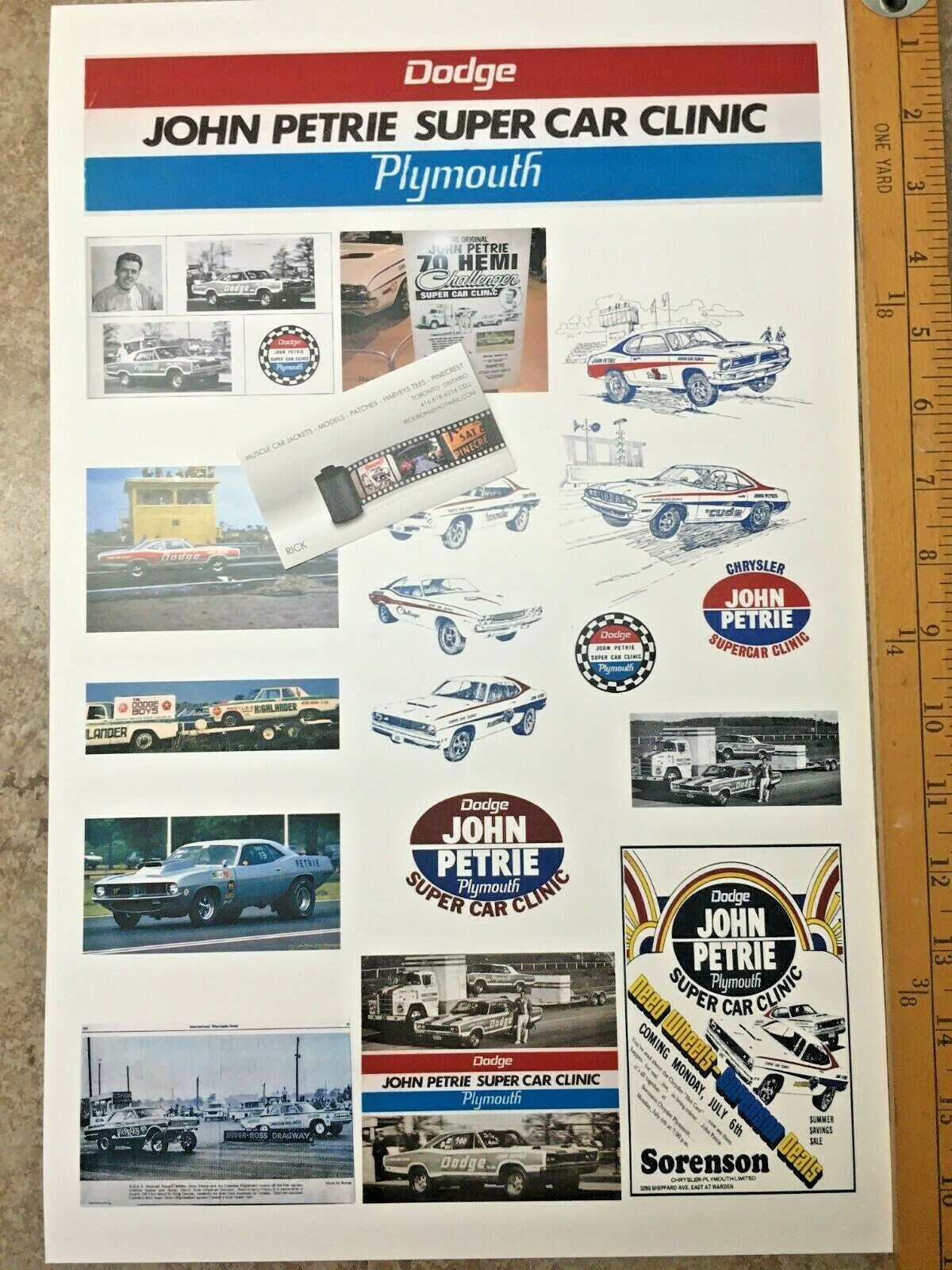 Mopar  John Petrie  Performance  POSTERS   11 X 17 =  2 PC SET Без бренда