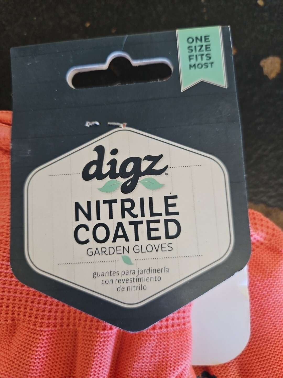 LOT OF 3 DIGZ Women's Nitrile Coated Garden Gloves in Coral - One Size Fits Most Digz - фотография #2