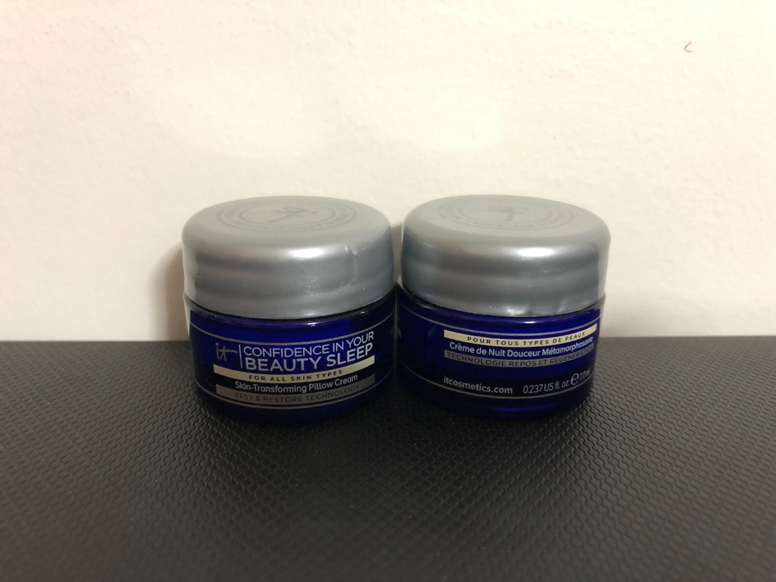 x2 It Cosmetics Confidence In Your Beauty Sleep Pillow Cream 0.237oz Travel Size IT Cosmetics