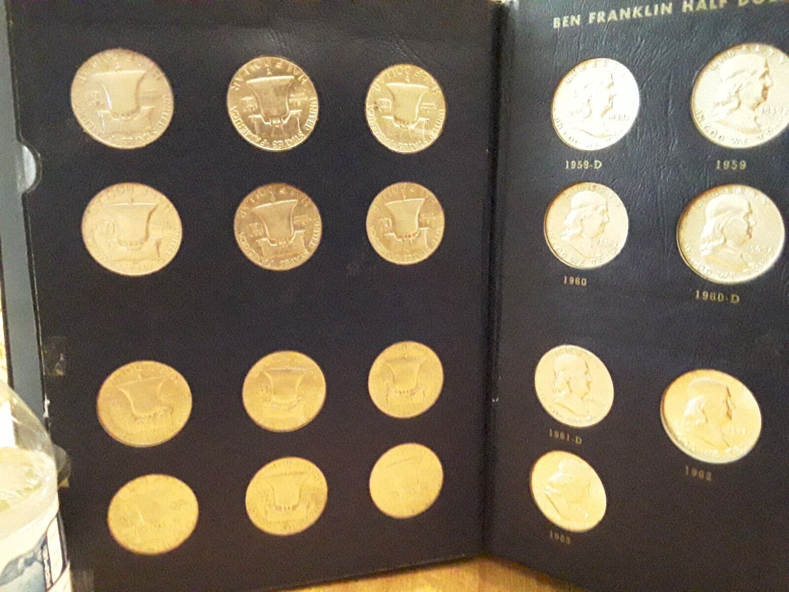 FRANKLIN SILVER HALF DOLLARS 1948-1963 TOTAL COINS 35 Без бренда - фотография #11
