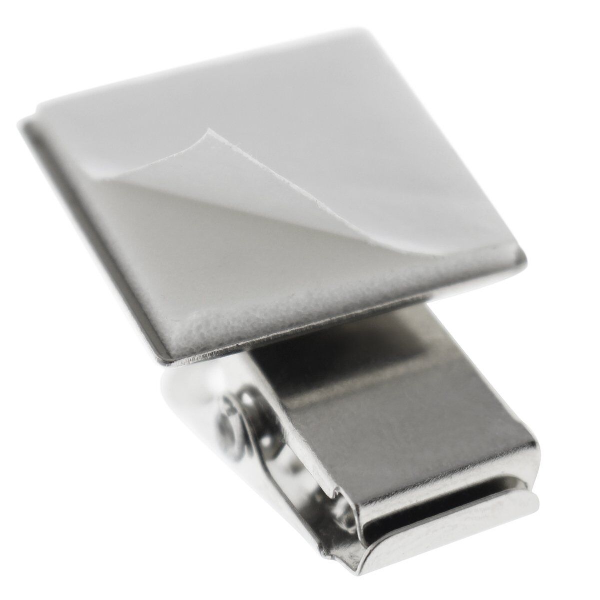 10 Pack - Premium Name Tag / ID Badge Holder Metal Bulldog Clips w Adhesive Back Specialist ID SPID-9570 - фотография #2